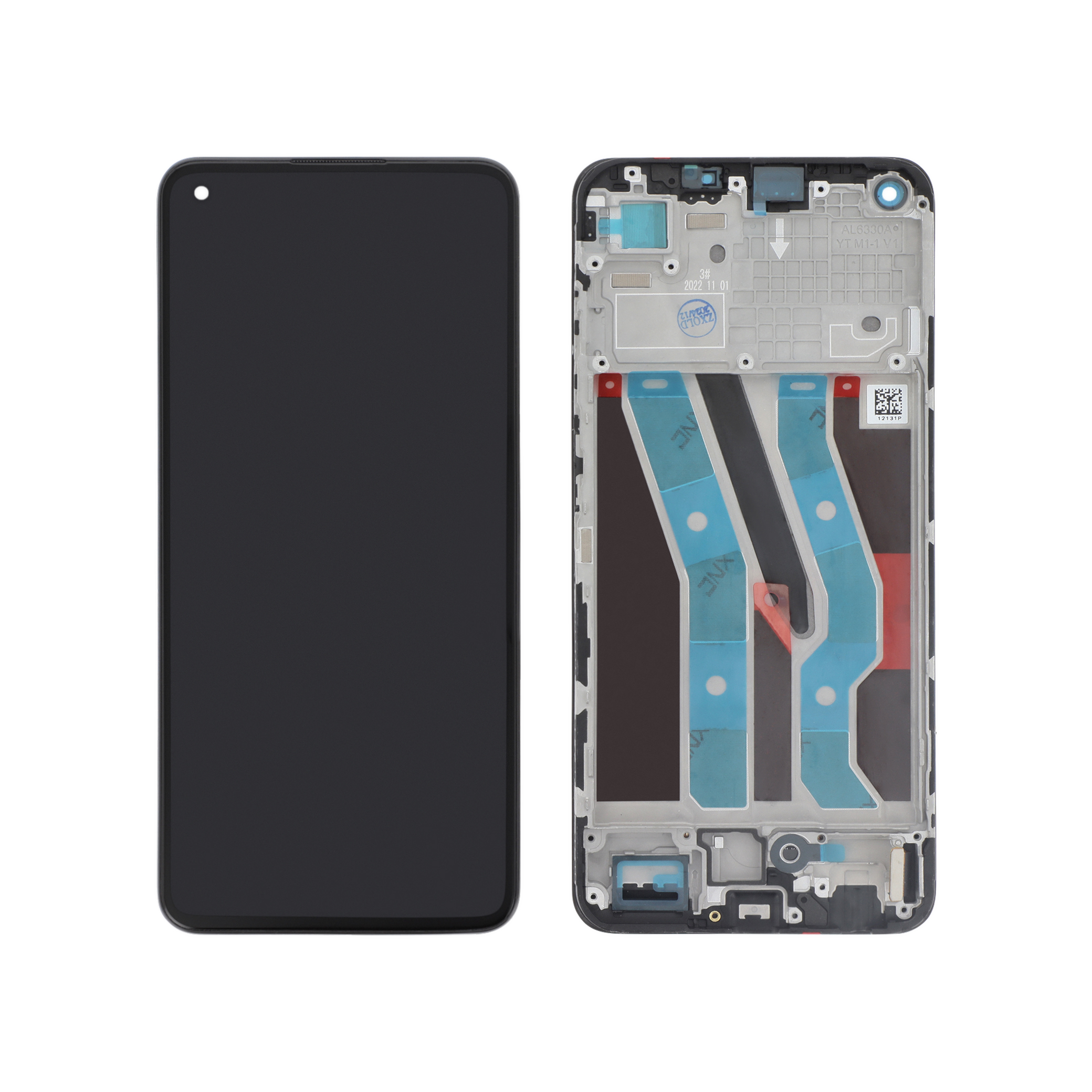 Ecran Complet Noir OLED Realme 10 4G (Avec Châssis)
