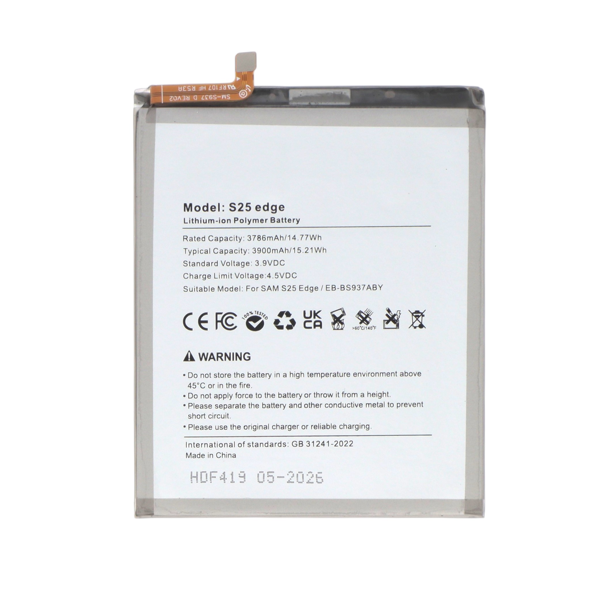 Batterie Galaxy S25 Edge (S937B)