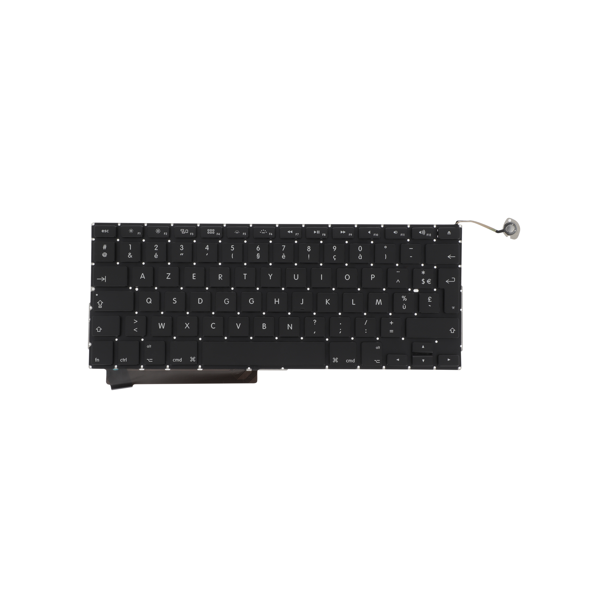 Clavier AZERTY MacBook Pro 15" Unibody (A1286) Mid 09 à Mid 12