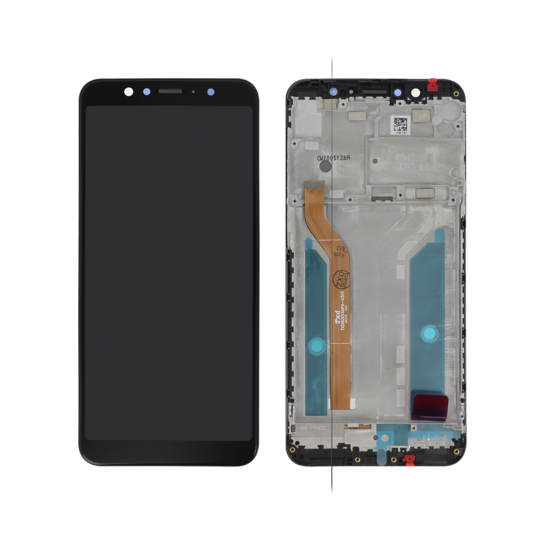 Ecran Complet Noir Zenfone Max Pro M1 ZB602KL (avec châssis)