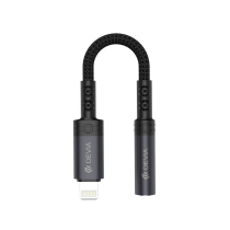 DEVIA Adaptateur Lightning vers Jack 3.5mm (Noir) 