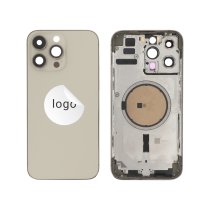 Châssis Complet (Coque Arrière Pré-montée) Or iPhone 14 Pro Max (Pulled C)