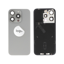 Vitre Arrière Complète Titane Naturel iPhone 15 Pro (Pulled A)