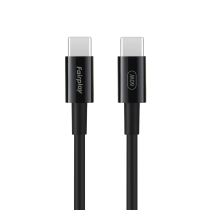 FAIRPLAY Câble 60W USB-C vers USB-C 1m (Noir)