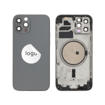Châssis Complet (Coque Arrière Pré-montée) Graphite iPhone 12 Pro (Pulled A)