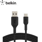 BELKIN Câble tressé USB-A vers USB-C 0,15m (Noir)