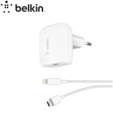 BELKIN Chargeur USB-C PD 18W avec câble USB-C à Lightning