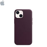 APPLE Coque en cuir MagSafe iPhone 13 mini (Cerise noire)