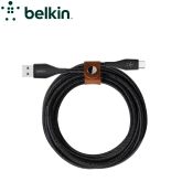 BELKIN DURATEK Câble USB-C 1,20m (avec sangle) (Noir)