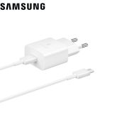 SAMSUNG Chargeur Complet USB-C vers USB-C 15W (Blanc)