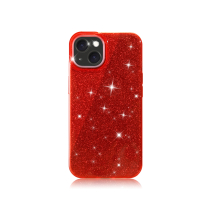 Coque Glitter iPhone 16 (Rouge)