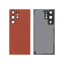 Vitre Arrière Rouge Galaxy S22 Ultra (S908B) (Sans logo)