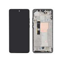 Ecran Complet Noir Motorola Edge 40 Neo (avec châssis) (ReLife)