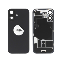 Vitre Arrière Noire iPhone 16 (Avec Composants) (Pulled A)