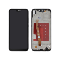Ecran Complet Noir Huawei P20 Lite (Avec châssis)