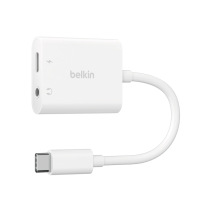 BELKIN Adaptateur USB-C vers Jack/USB-C (Blanc)