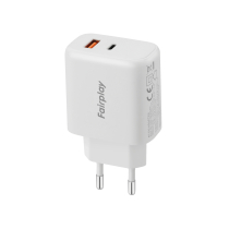 FAIRPLAY Chargeur 45W (USB-A + USB-C) (Blanc)