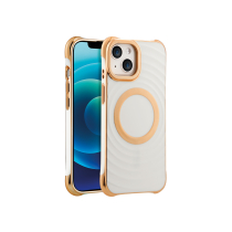 Coque Glam MagSafe iPhone 12 Pro Max (Blanc Antique)