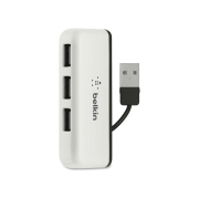 BELKIN Hub de Voyage 4 Ports USB 2.0 (Blanc)