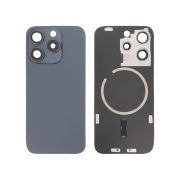 Vitre Arrière Complète Titane Bleu iPhone 15 Pro (Avec MagSafe) (Sans Logo)