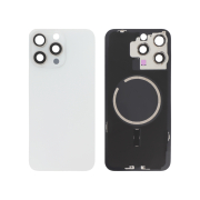 Vitre Arrière Complète Titane Blanc iPhone 15 Pro Max (Avec MagSafe) (Sans Logo)