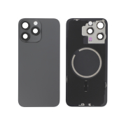 Vitre Arrière Complète Titane Noir iPhone 15 Pro Max (Avec MagSafe) (Sans Logo)