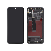 Ecran Complet Noir OLED Huawei P30 (Avec châssis)