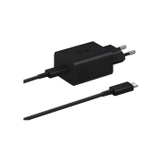 SAMSUNG Adaptateur Secteur USB-C 45W + Câble (Noir)
