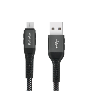 FAIRPLAY ALVA Câble Tressé Micro-USB 1m (Noir)