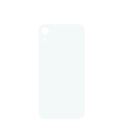 Vitre Arrière Blanc iPhone XR (Large Hole) (Sans Logo)