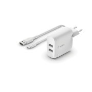 BELKIN Chargeur Complet USB-C 2 USB (A+A) 24W