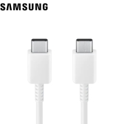 SAMSUNG Cable USB-C vers USB-C, 25W, 1.8m (Blanc)