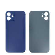 Vitre Arrière Bleue iPhone 12 (Large Hole) (Sans Logo)
