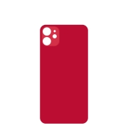 Vitre Arrière Rouge iPhone 11 (Large Hole) (Sans Logo)