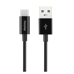 FAIRPLAY SENECIO Noir Câble USB-C 1m (Noir) (Bulk)