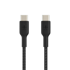 BELKIN Câble Tressé USB-C vers USB-C 0,15m (Noir)