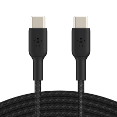 BELKIN Câble Tressé USB-C vers USB-C 1m (Noir)