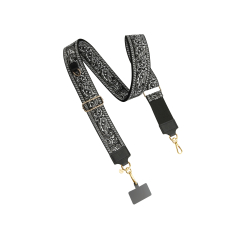 FAIRPLAY Chaine Longue 120cm PERLA (Gris/Noir)