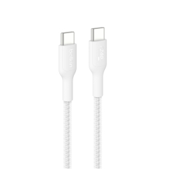 BELKIN Câble Tressé PCR USB-C vers USB-C 240W 2.0 1m (Blanc)