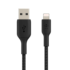 BELKIN Câble Tressé Lightning 3m (Noir)