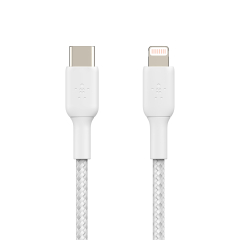 BELKIN Câble Tressé USB-C vers Lightning 2m (Blanc)