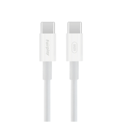 FAIRPLAY Câble 60W USB-C vers USB-C 2m (Blanc)