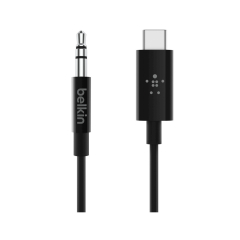 BELKIN Câble Jack 3,5 mm à USB-C 0,9m (Noir)
