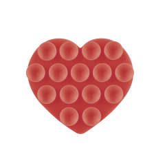 Support Ventouse Coeur (Rouge)
